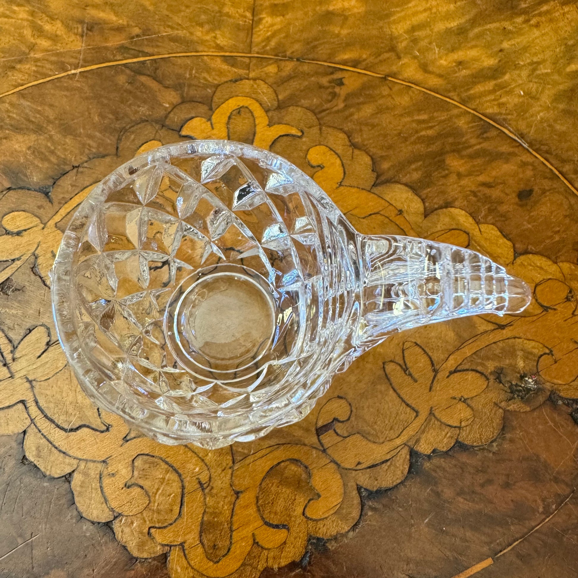 Vintage Glass Hen Shaped Egg Cup