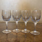 Vintage Glass Port Glasses Set Of Four