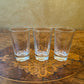 Vintage Glass Shot Glasses Set 