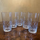Vintage Glass Tall Glasses Set Of Five