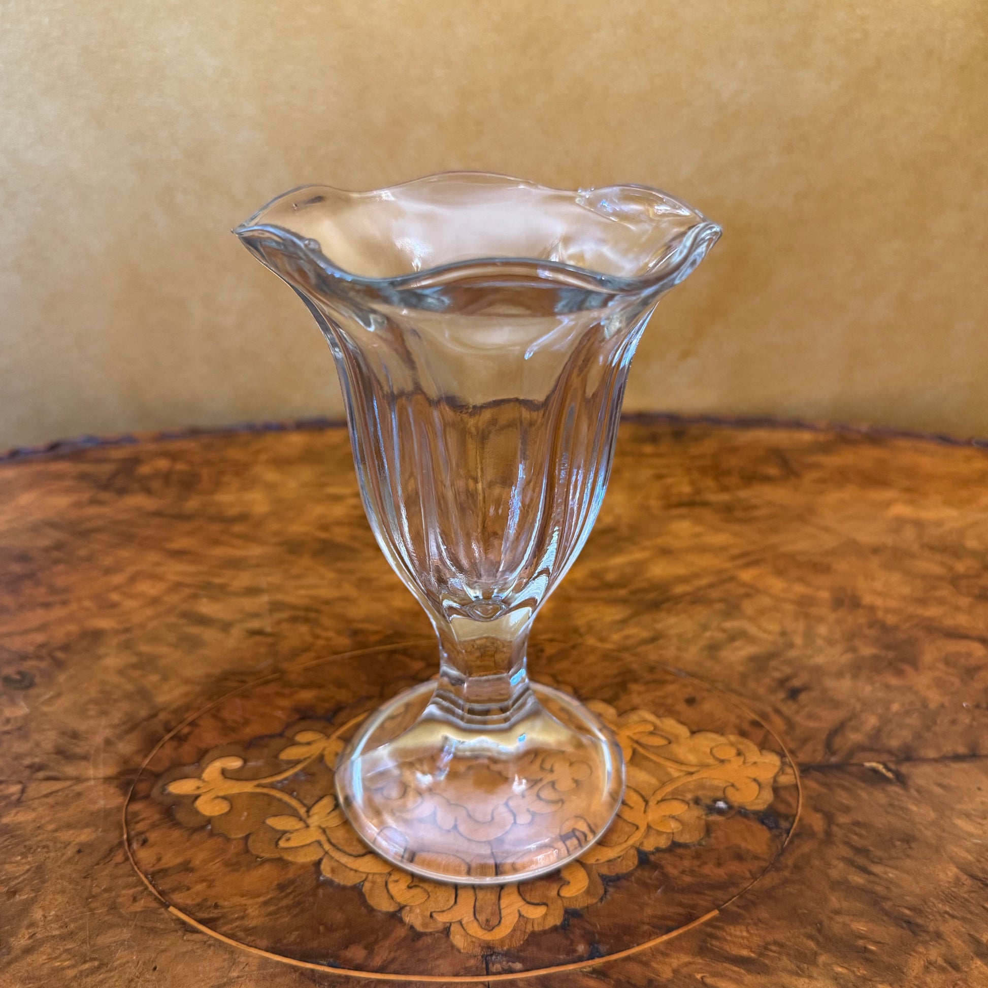 Vintage Glass Tulip Sundae Glasses