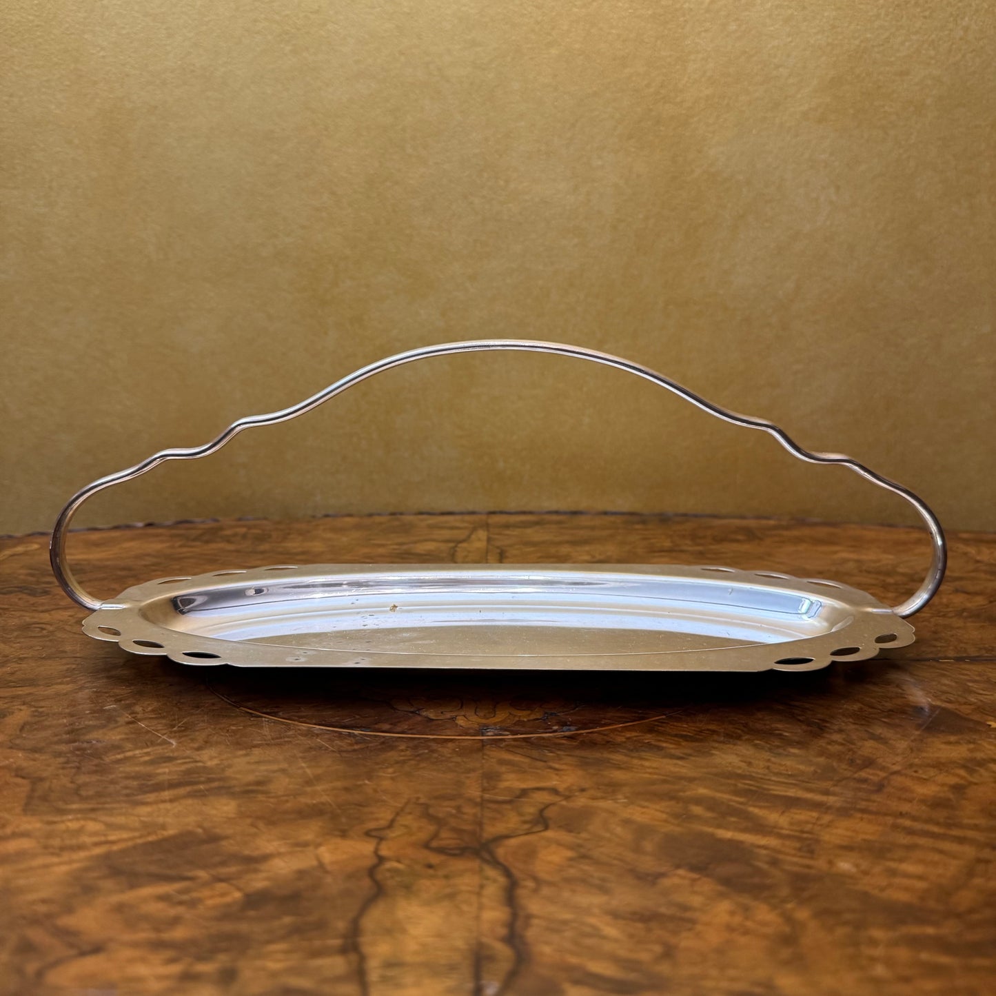 Vintage Goldcraft Silver Plated Serving Tray 