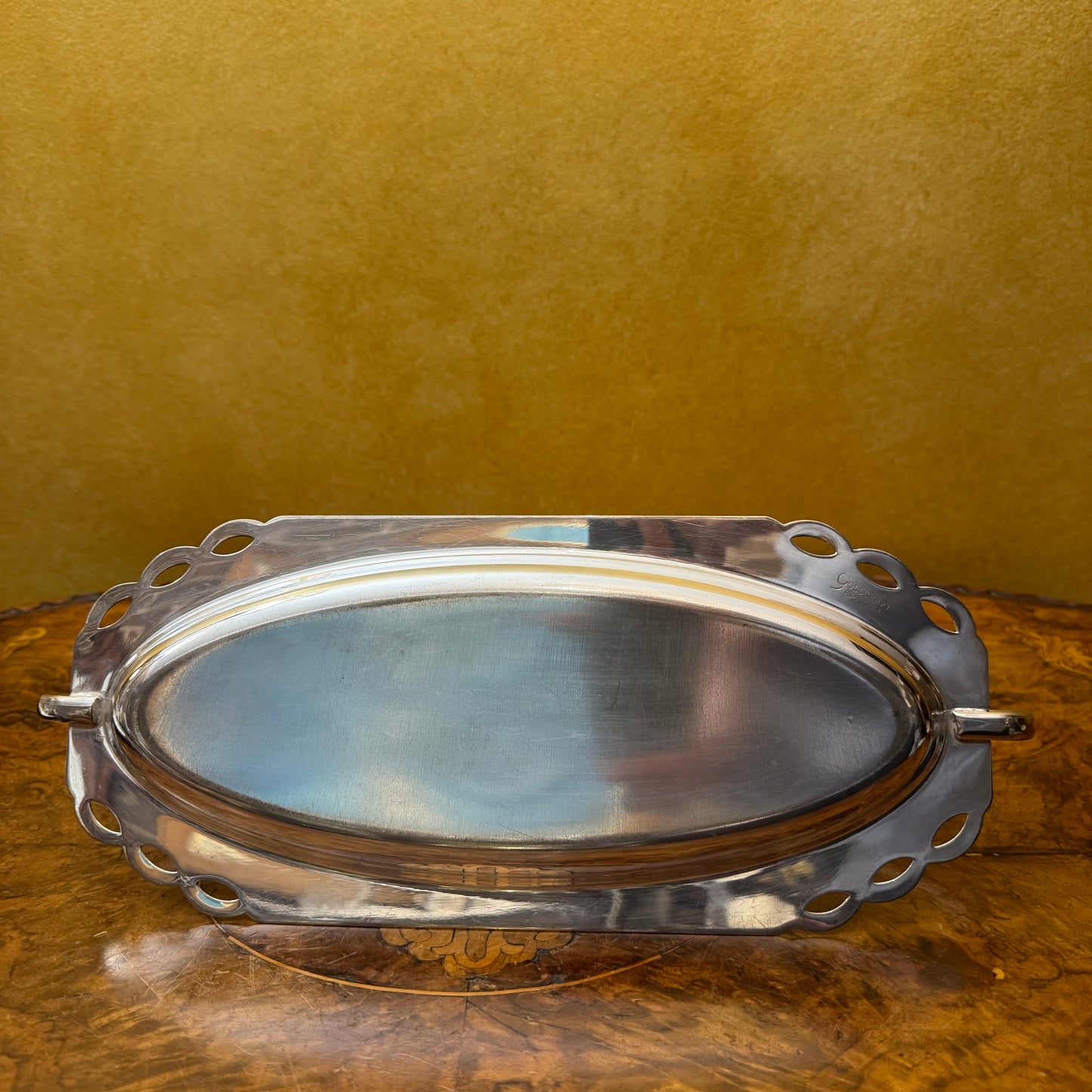 Vintage Goldcraft Silver Plated Tray 