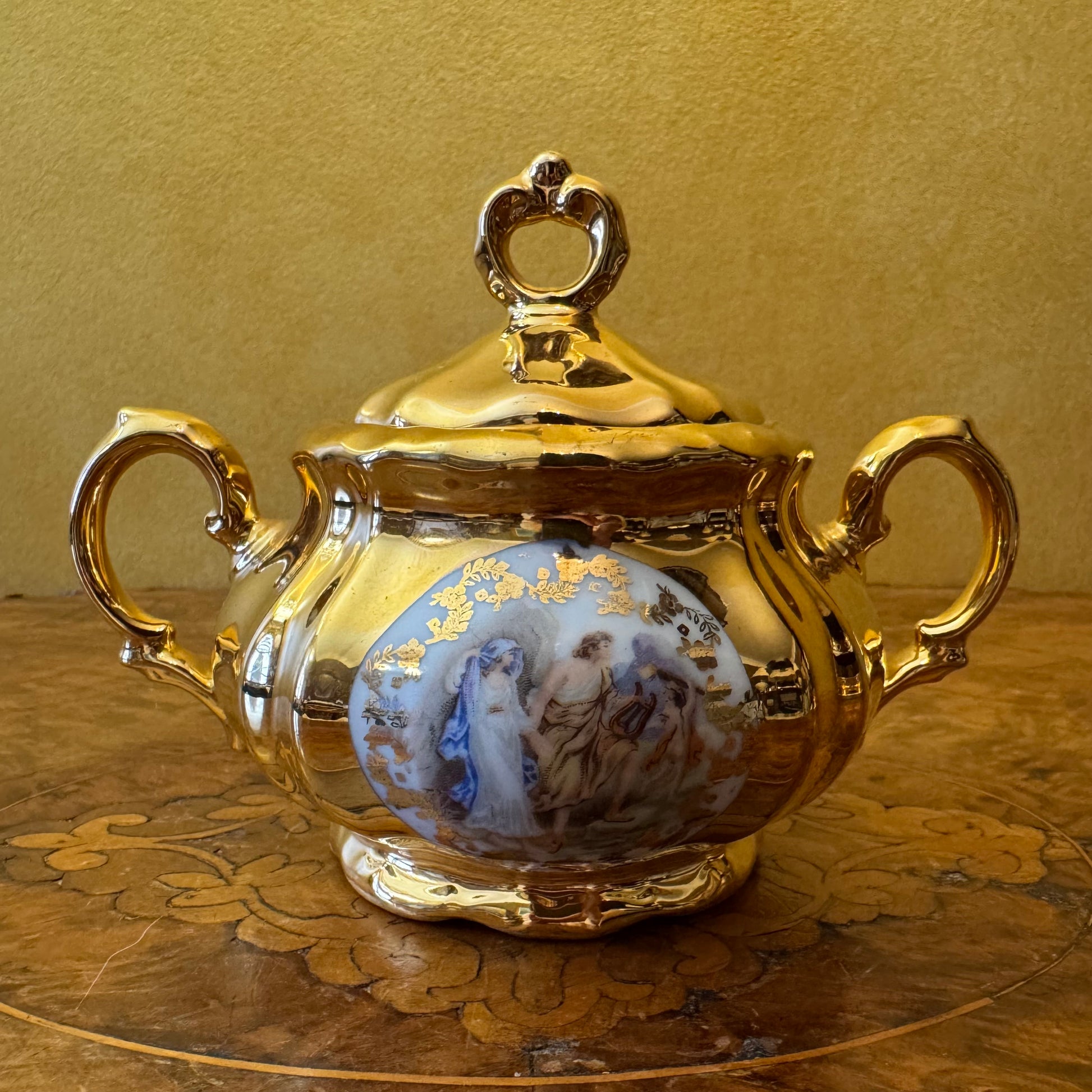 Vintage Golden Bareuther Bavaria Demitasse Coffee Set
