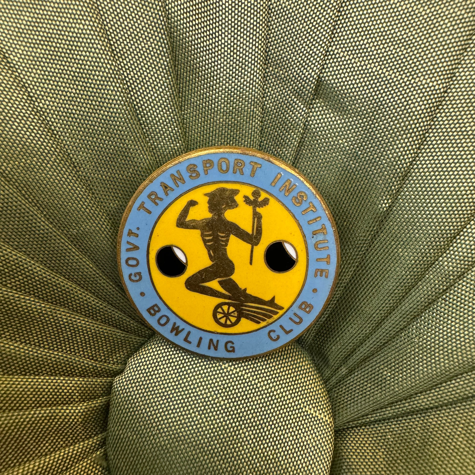 Vintage Government Transport Institute Bowling Club Badge Pin