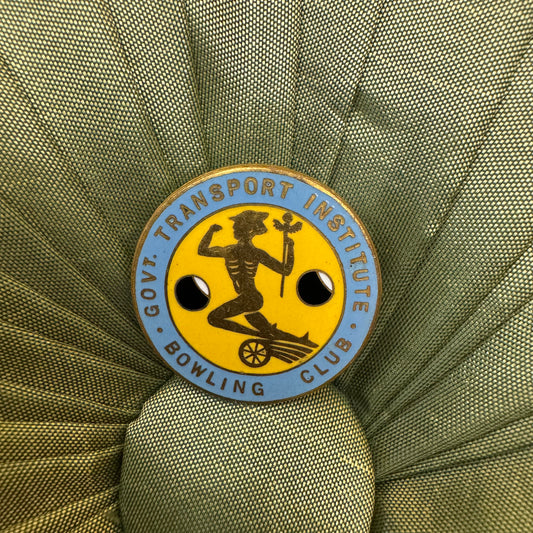 Vintage Government Transport Institute Bowling Club Badge Pin