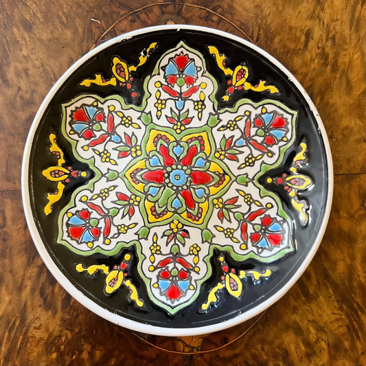 Vintage Greece Hand Painted Small Plate