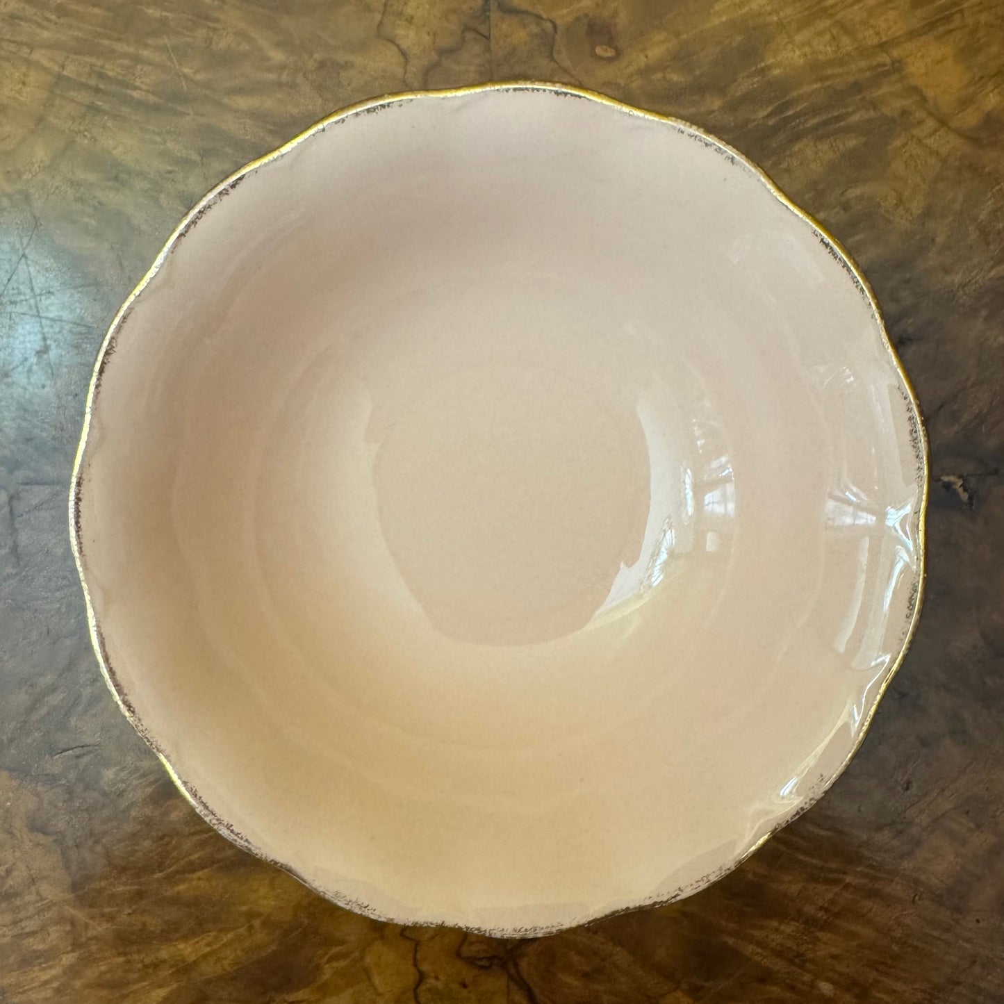 Vintage Grindley Peach Petal Gold Trim Bowl