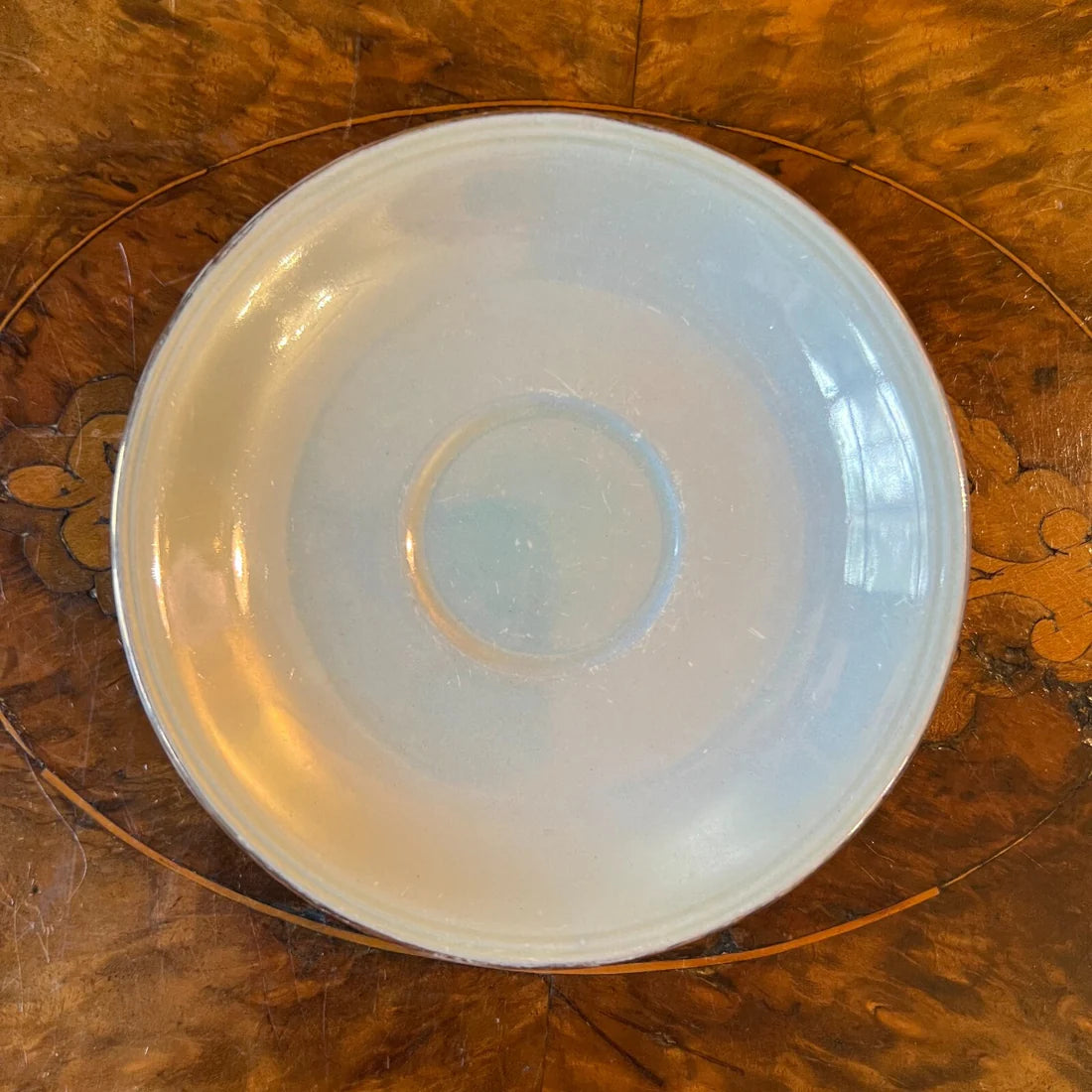 Vintage Grindley Pearl Light Aqua/Cream Demitasse Coffee Cup & Saucer