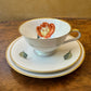 Vintage H&C Heinrich Bavaria Germany Forty-Niner Tea Cup Trio Set 