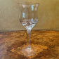 Vintage Hand Blown Twisted Stem Wine Glass