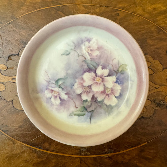 Vintage Hand Painted Floral Dish 