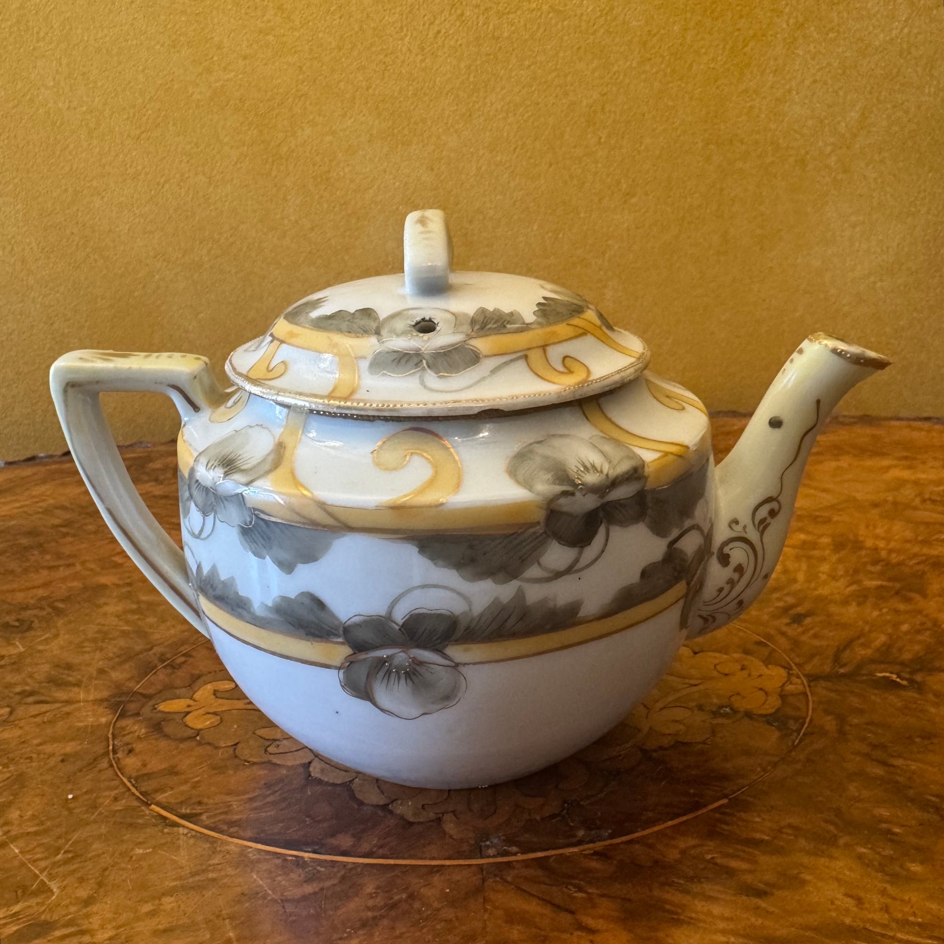 Vintage Hand Painted Nippon Teapot 
