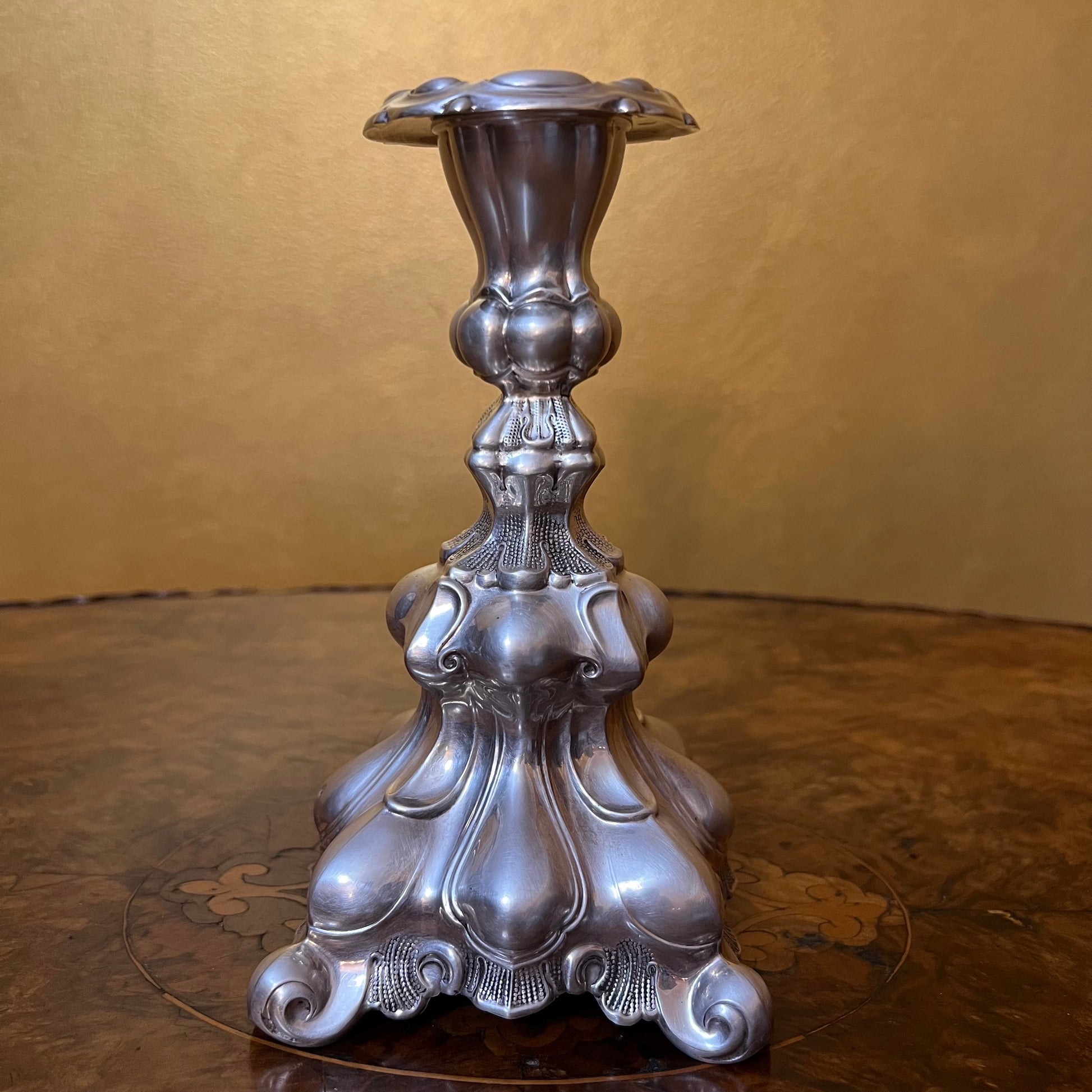 Vintage Hans Jensen & Co Silver Candlestick