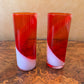 Vintage Harlequin Hand Blown Glass Highball Glass
