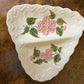 Vintage Italian Pink Floral Divider Serving Plate
