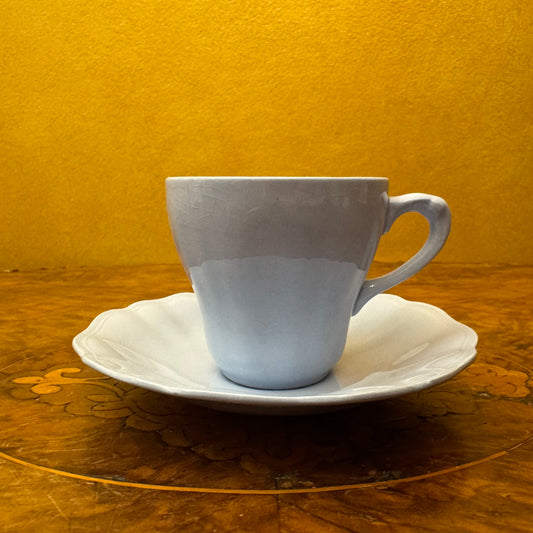 Vintage J & G Meakin Celeste Demitasse Coffee Cup & Saucer 