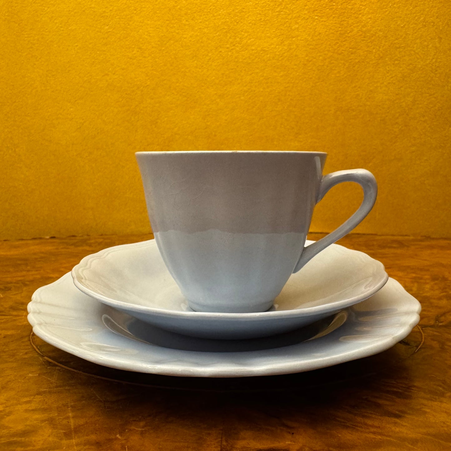 Vintage J & G Meakin Celeste Tea Cup Trio Set 