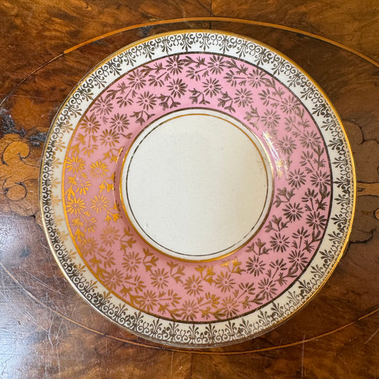 Vintage James Kent Pink Gold Demitasse Coffee Saucer 