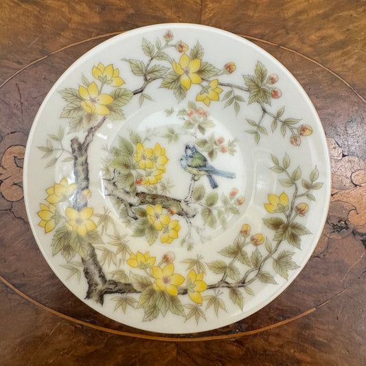 Vintage Japanese Bird Print Trinket Dish 