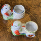 Vintage Japanese Birds Egg Cup Holders