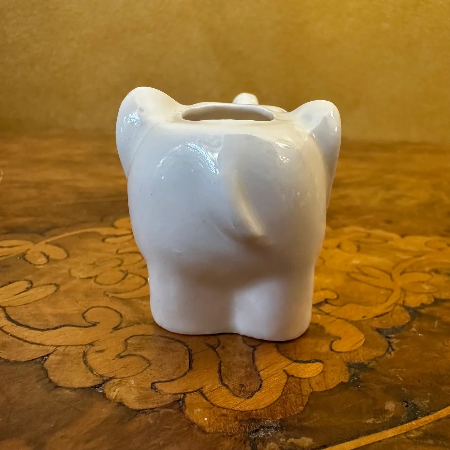 Vintage Japanese Bone China Elephant Ornament