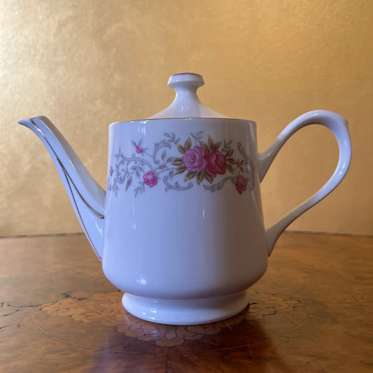 Vintage Japanese Floral Teapot