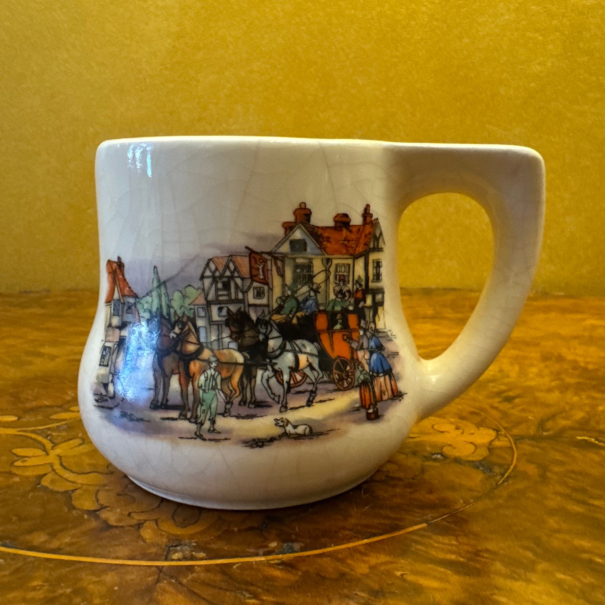 Vintage Japanese Old Coach House York Print Jug 