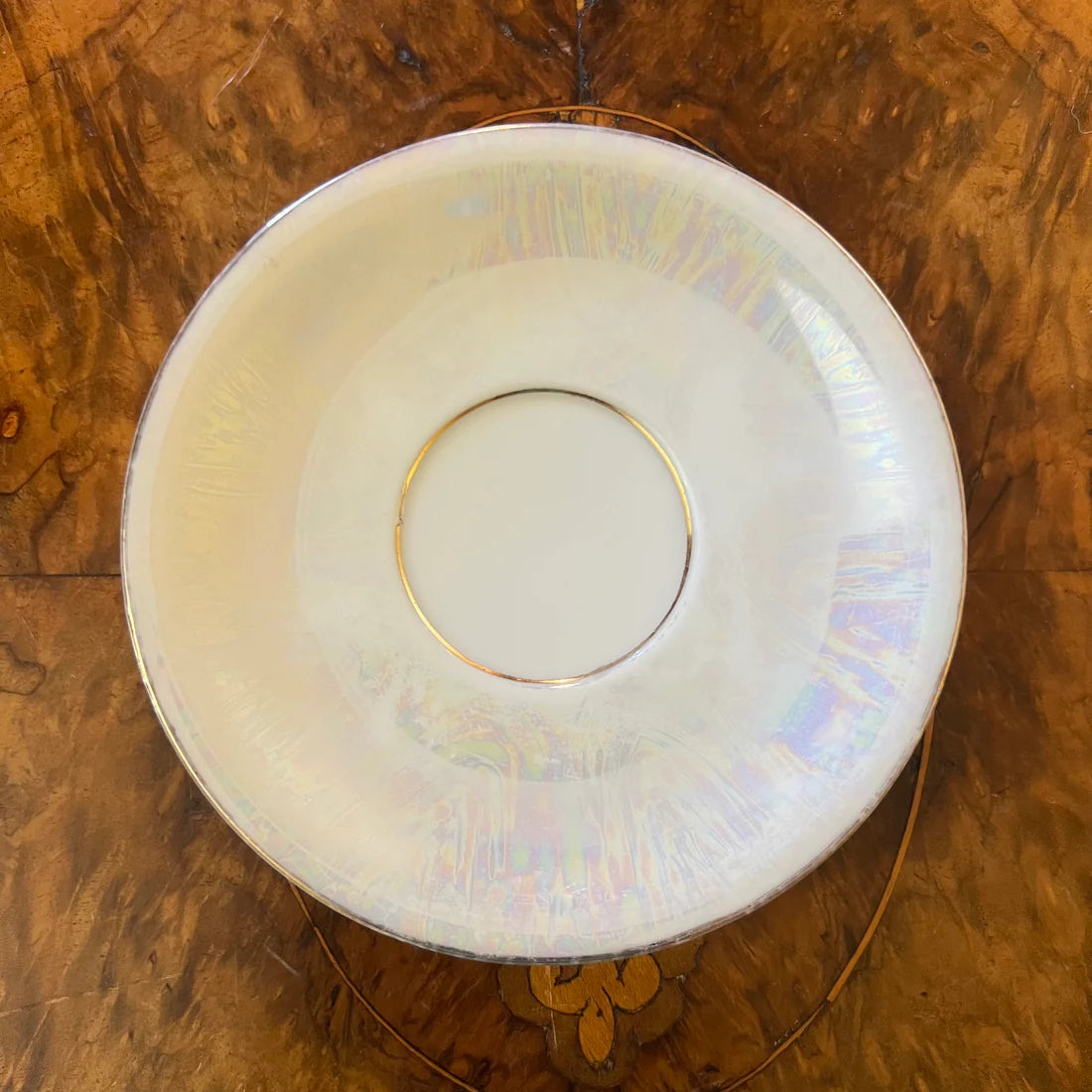 Vintage Japanese Pearl Lustre Saucer