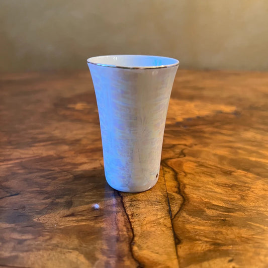 Vintage Japanese Pearl Lustreware Shot Cup