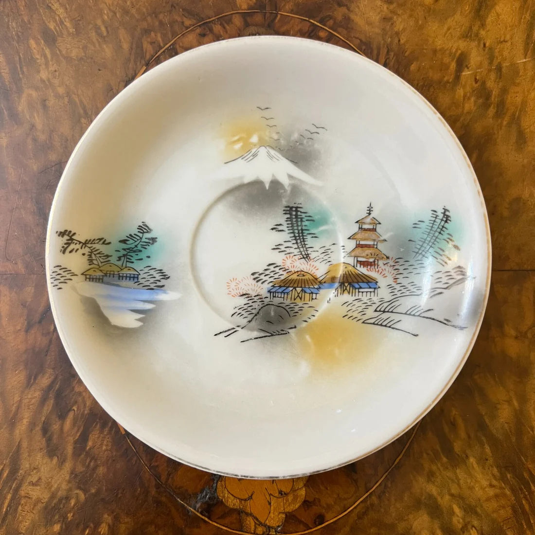 Vintage Japanese Tea Cup & Saucer Pair Set