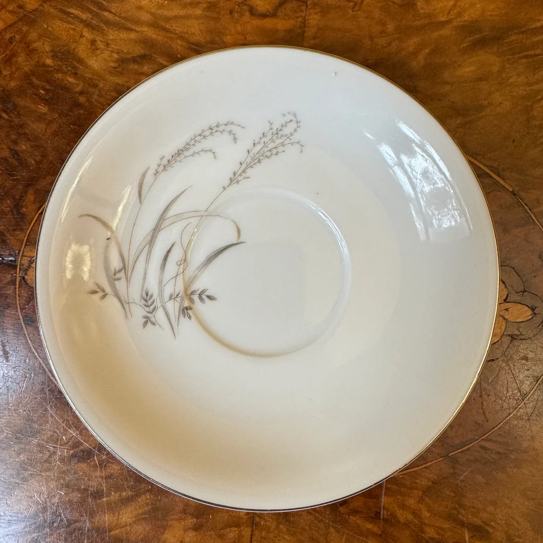 Vintage Japanese Silver Print Saucer