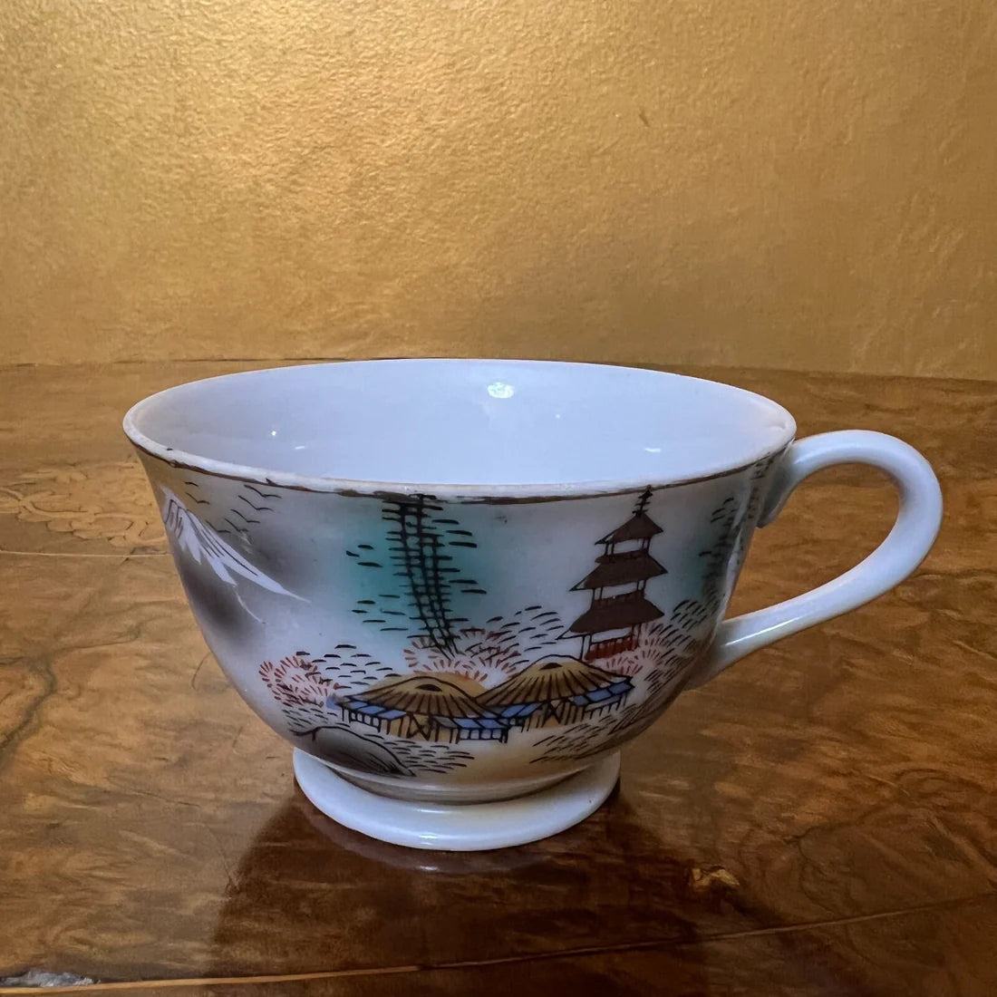 Vintage Japanese Tea Cup & Saucer Pair Set