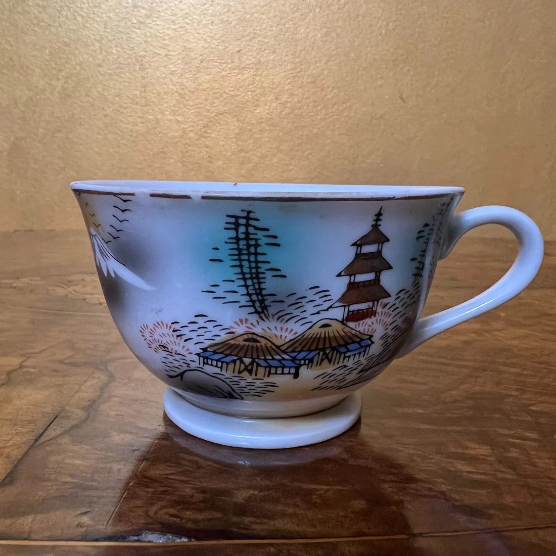 Vintage Japanese Tea Cup & Saucer Pair Set