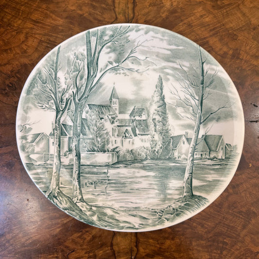 Vintage Johnson Bros Dream Town Oval Plate/Platter 