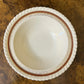 Vintage Johnson Bros Old English Gold & Burgundy Print Soup Bowl