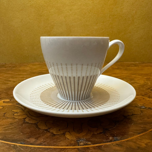 Vintage KPM Krister Demitasse Coffee Cup & Saucer 