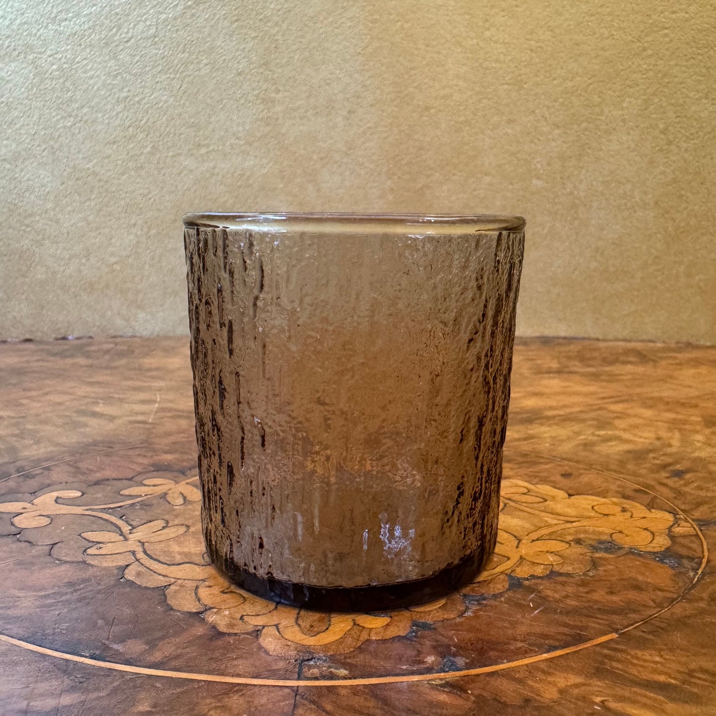 Vintage Kaaru Bark Textured Smokey Grey Tumblers 