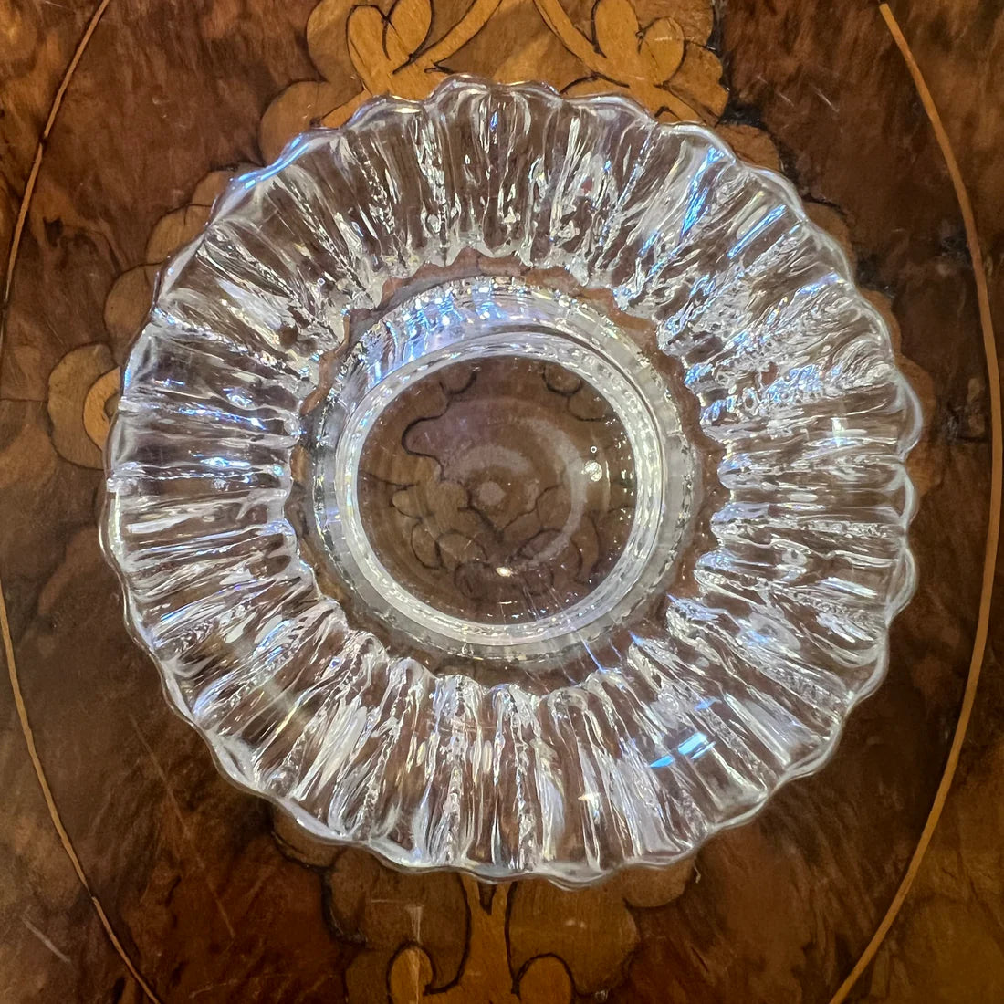 Vintage Kosta Boda Glass Ribbed Small Bowls Pair