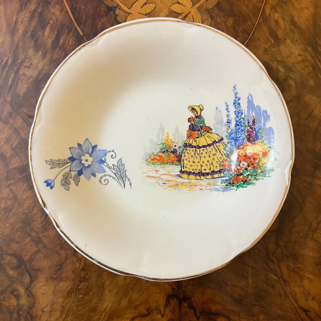 Vintage Lady Crinoline Small Bowl