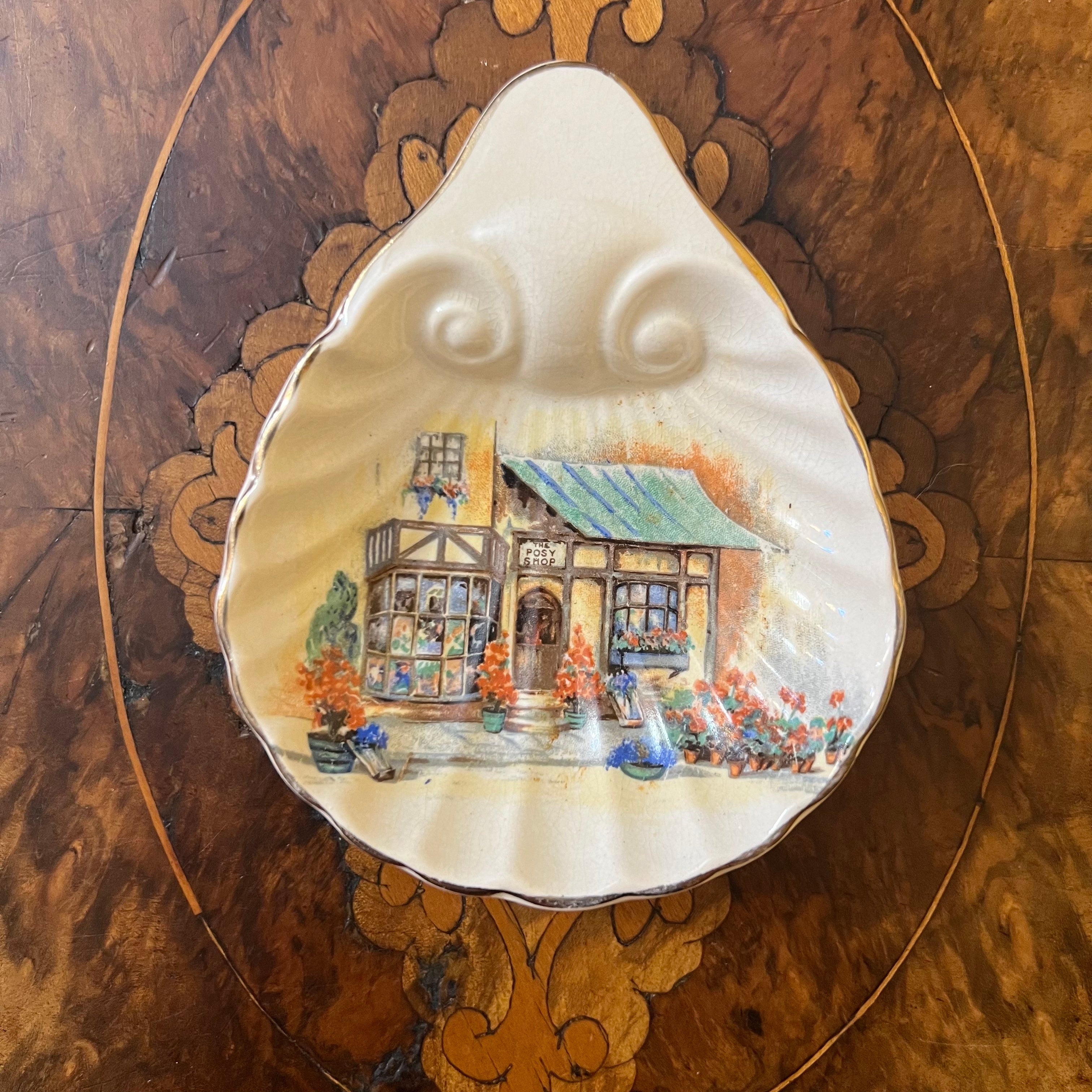 Vintage Lancasters Hanley The Posy Shop Shell Trinket Dish – Antiques Yeah