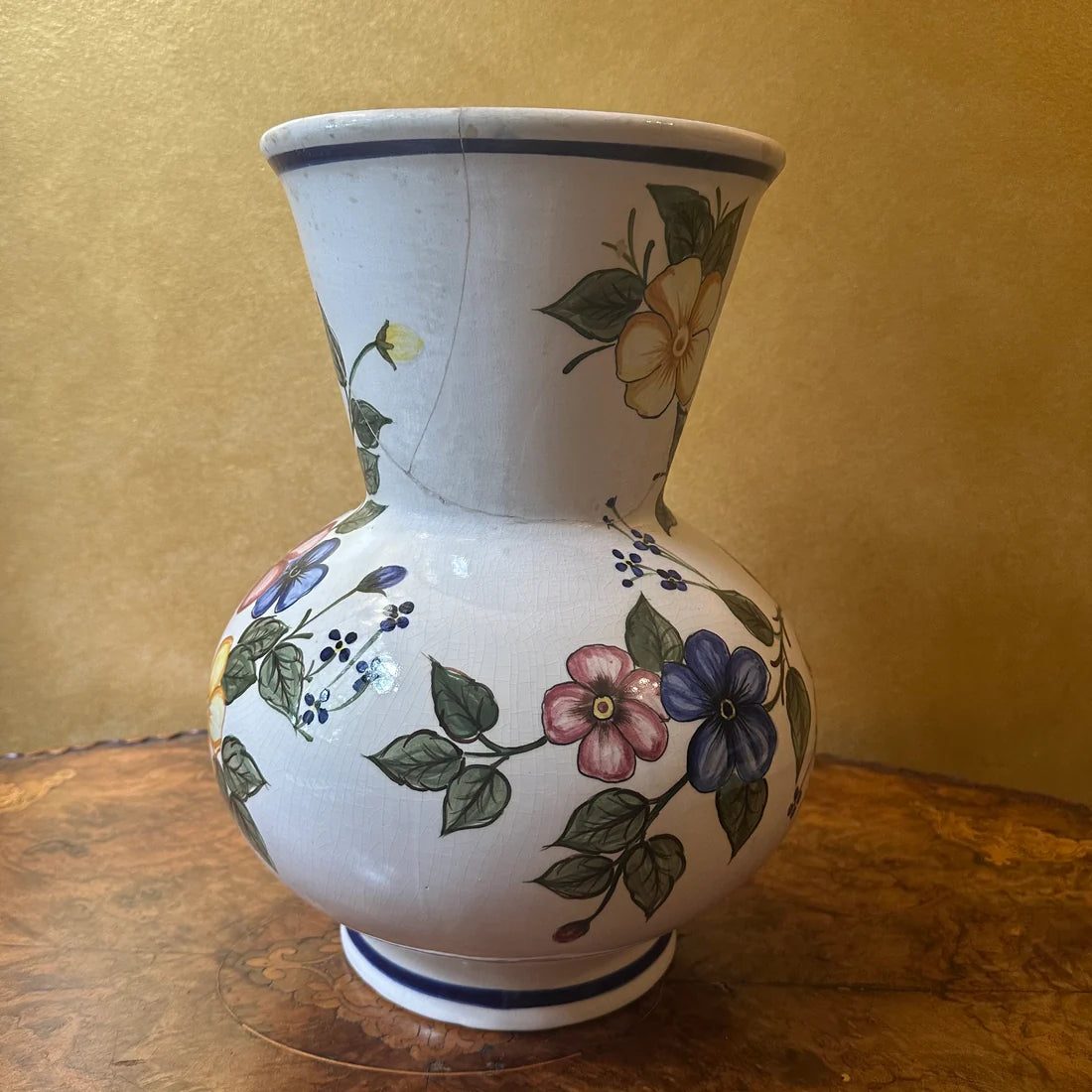Vintage Large Ceramic Flower Vase Pot