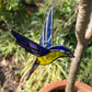 Vintage Lead Light Fairy Swallow Bird Hanging Ornament