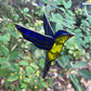 Vintage Lead Light Fairy Swallow Bird Hanging Ornament