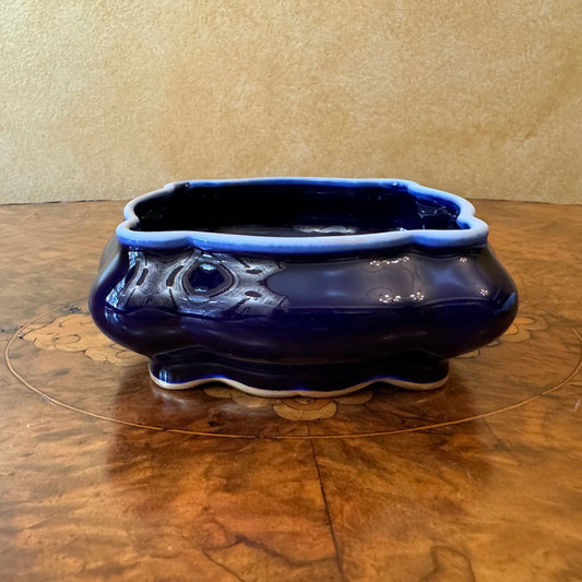Vintage Limoges Cobalt Blue Small Dish 