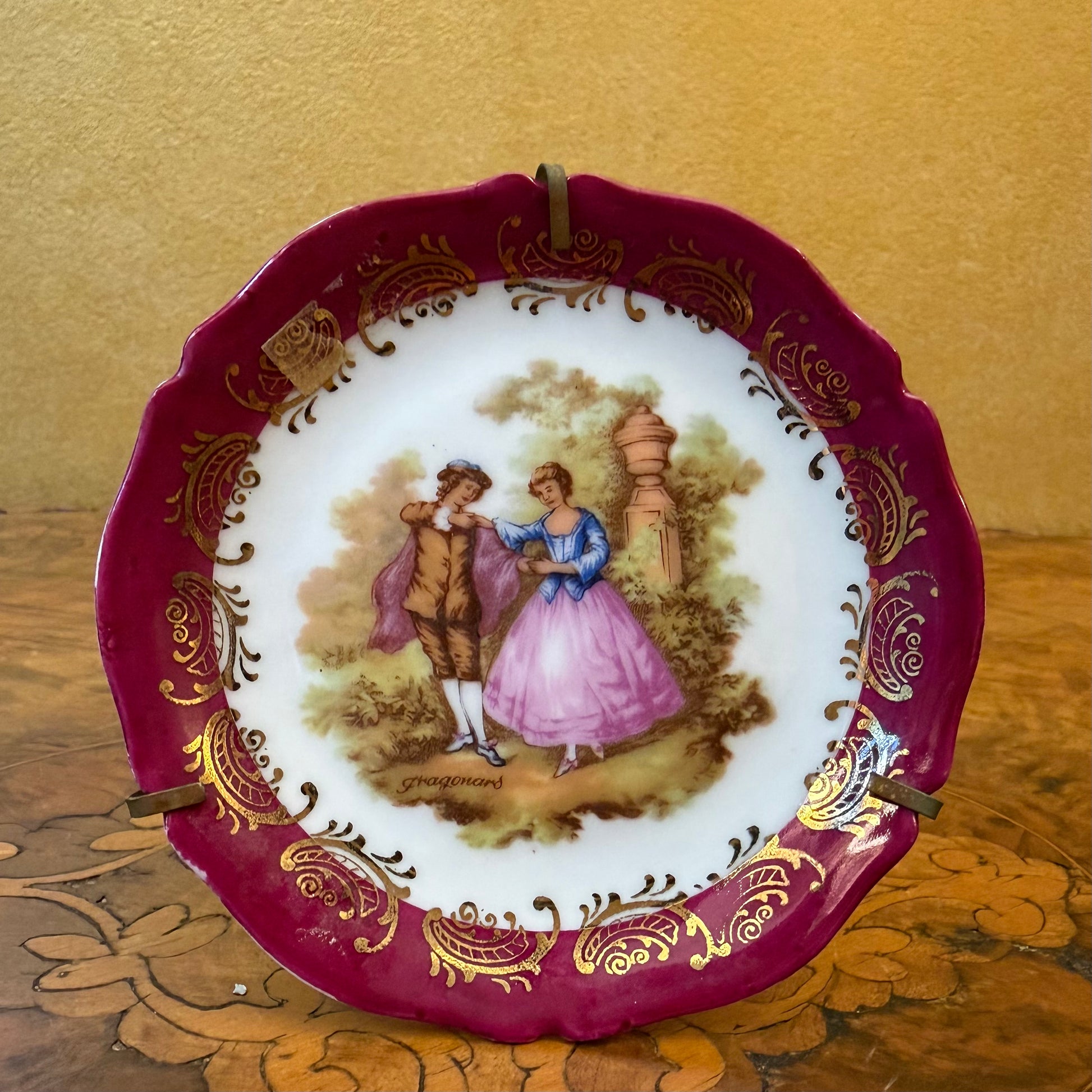 Vintage Limoges France Small Printed Small Plate