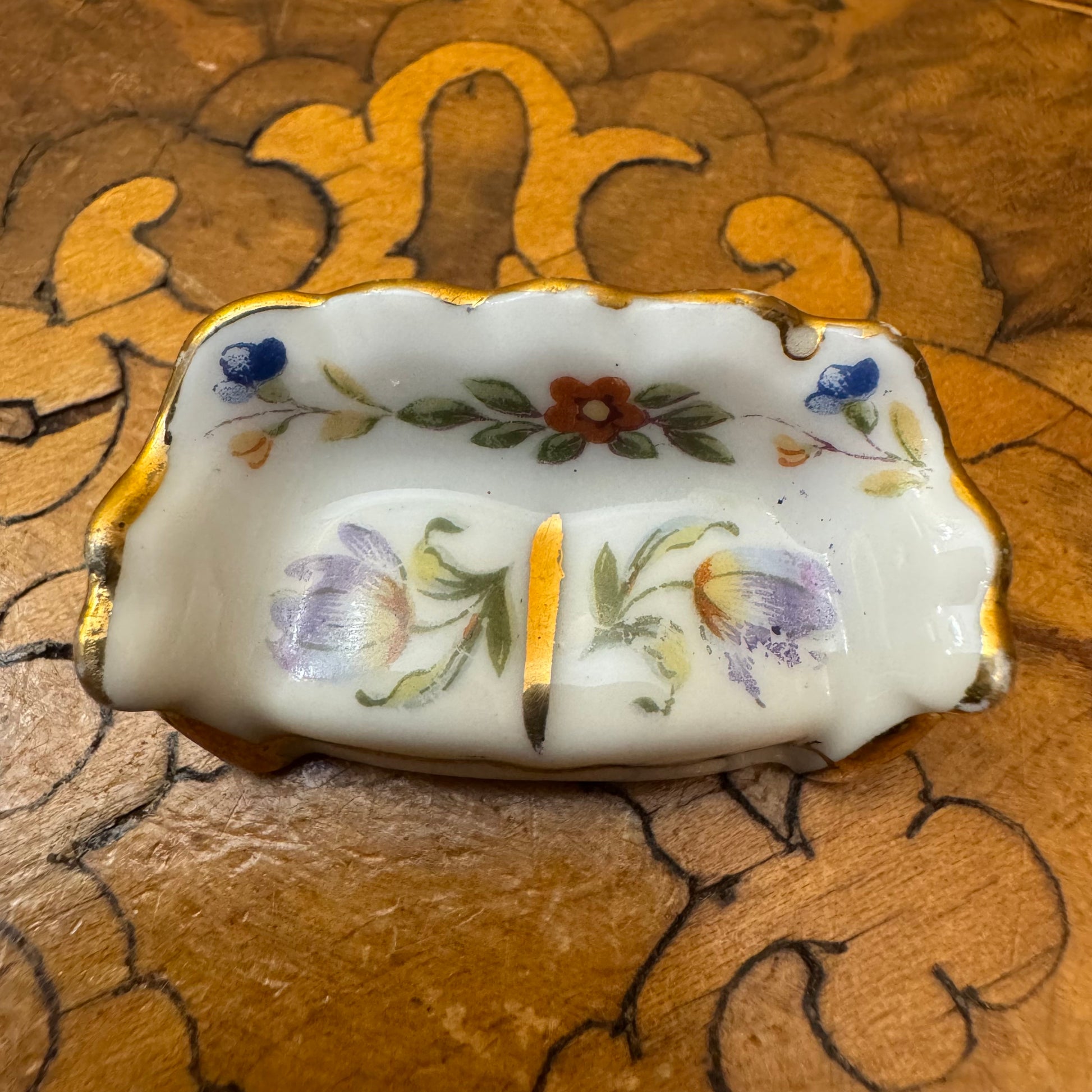 Vintage Limoges Miniature  Sofa  Lounge 