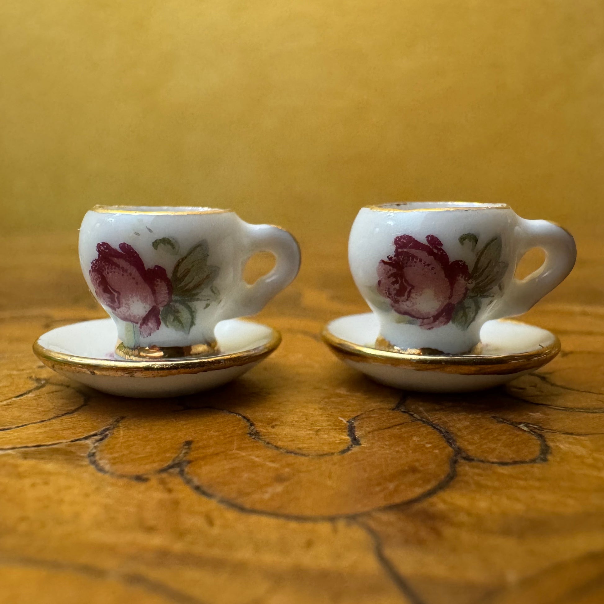 Vintage Limoges Miniature Teacup & Saucer 