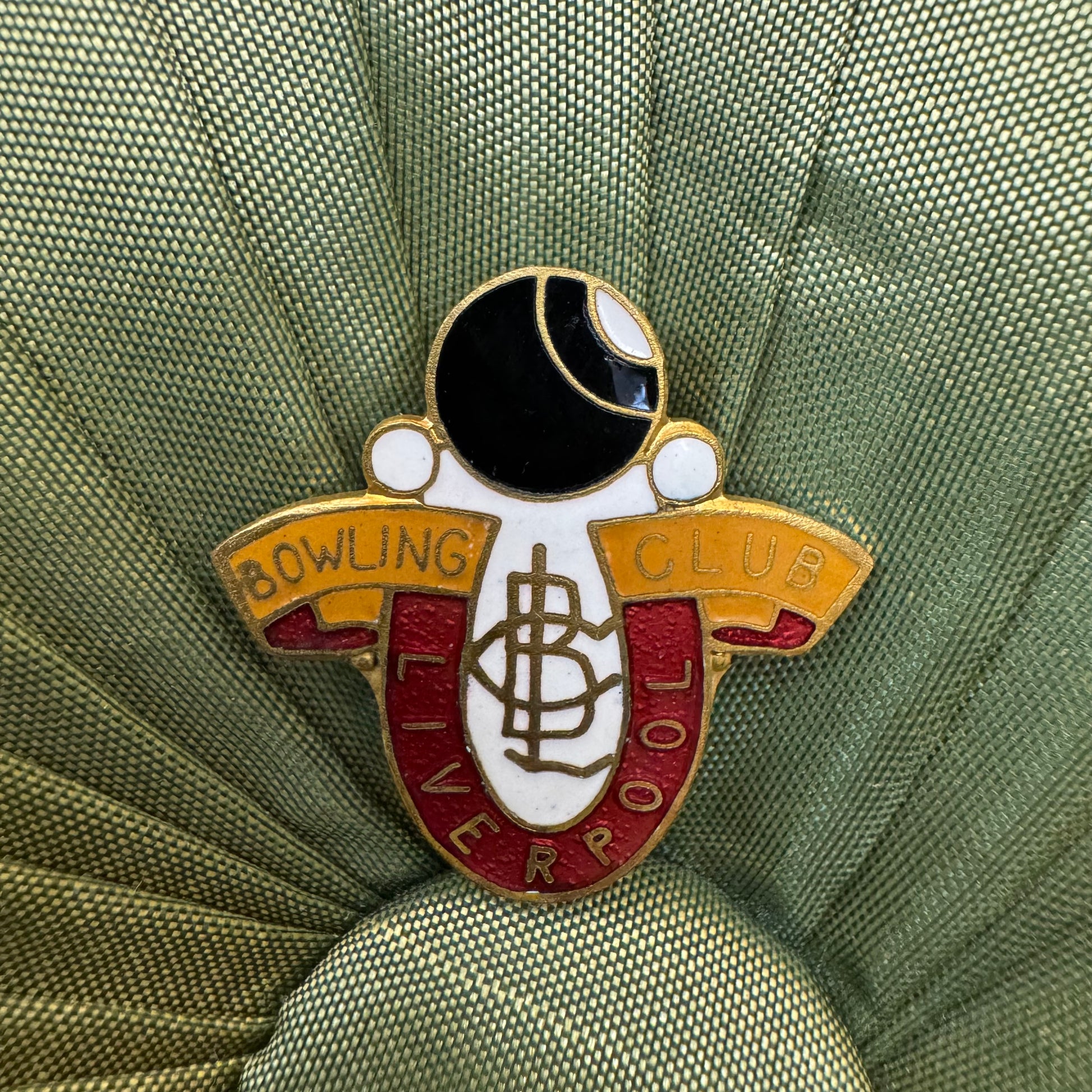 Vintage Liverpool City Bowling Club Badge Pin