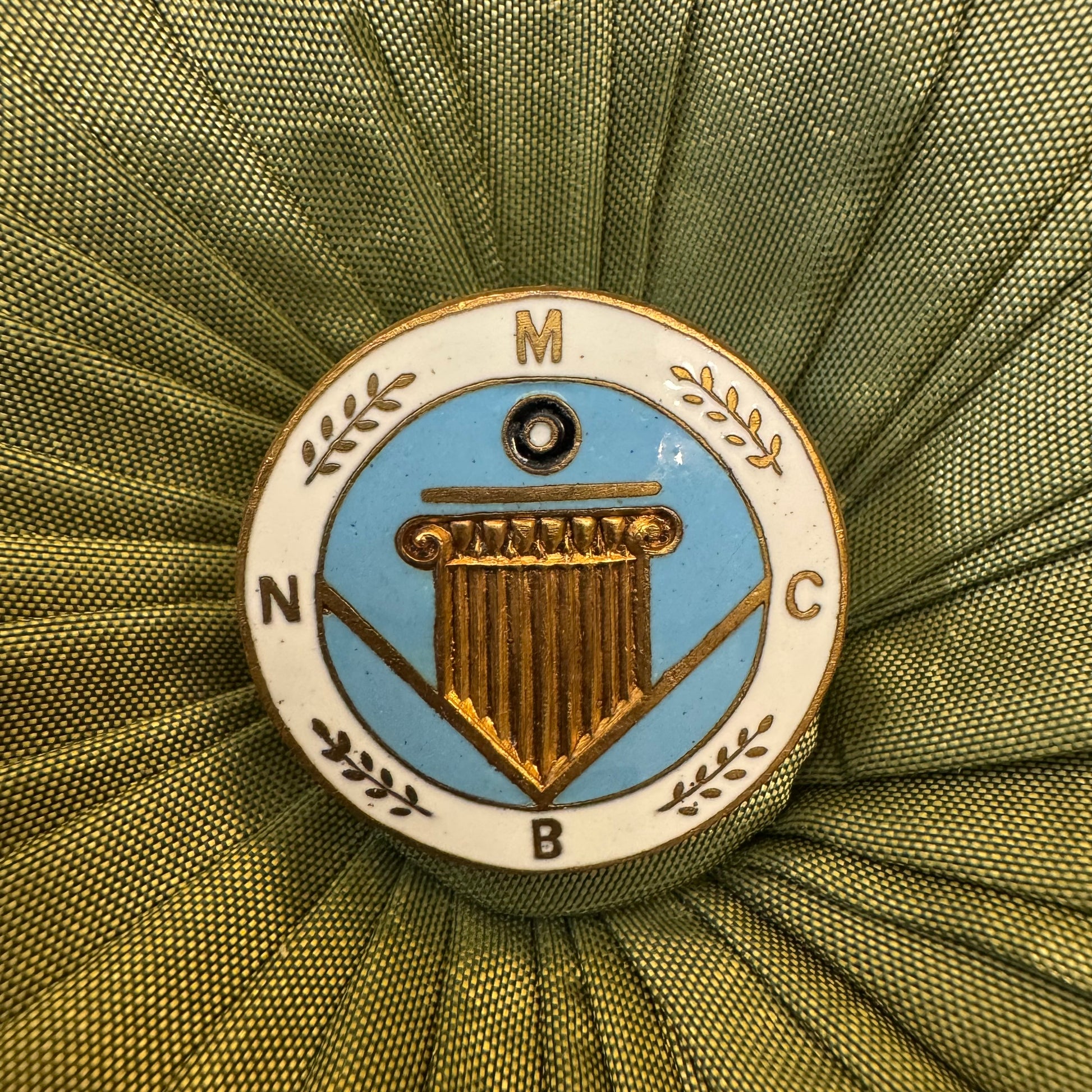 Vintage M C B N Badge Pin
